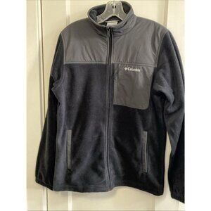 Columbia Men's Granite Steens Mountain Overlay Fleece Jacket Black NWOT Small
